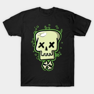 Toxic Skull Green T-Shirt